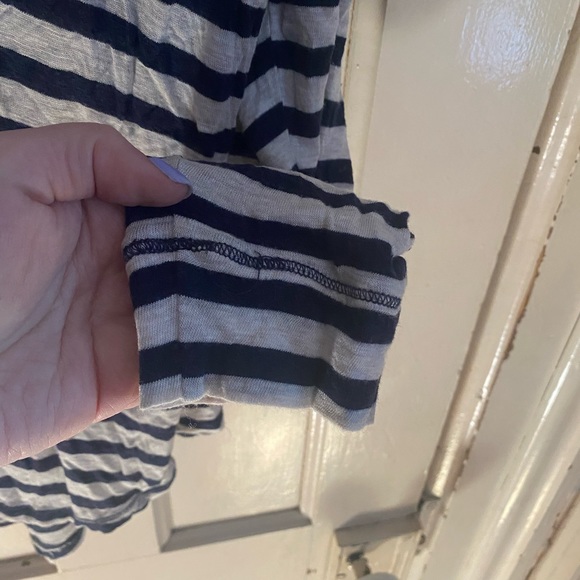 Joe fresh striped long sleeve tee white/navy - Picture 6 of 6